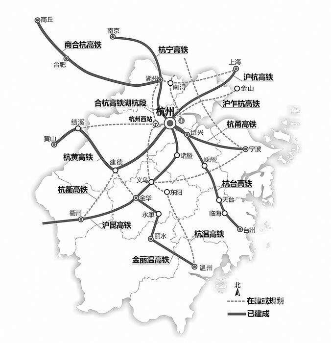 沪乍杭铁路最新规划图-沪乍杭铁路最新版规划图揭晓